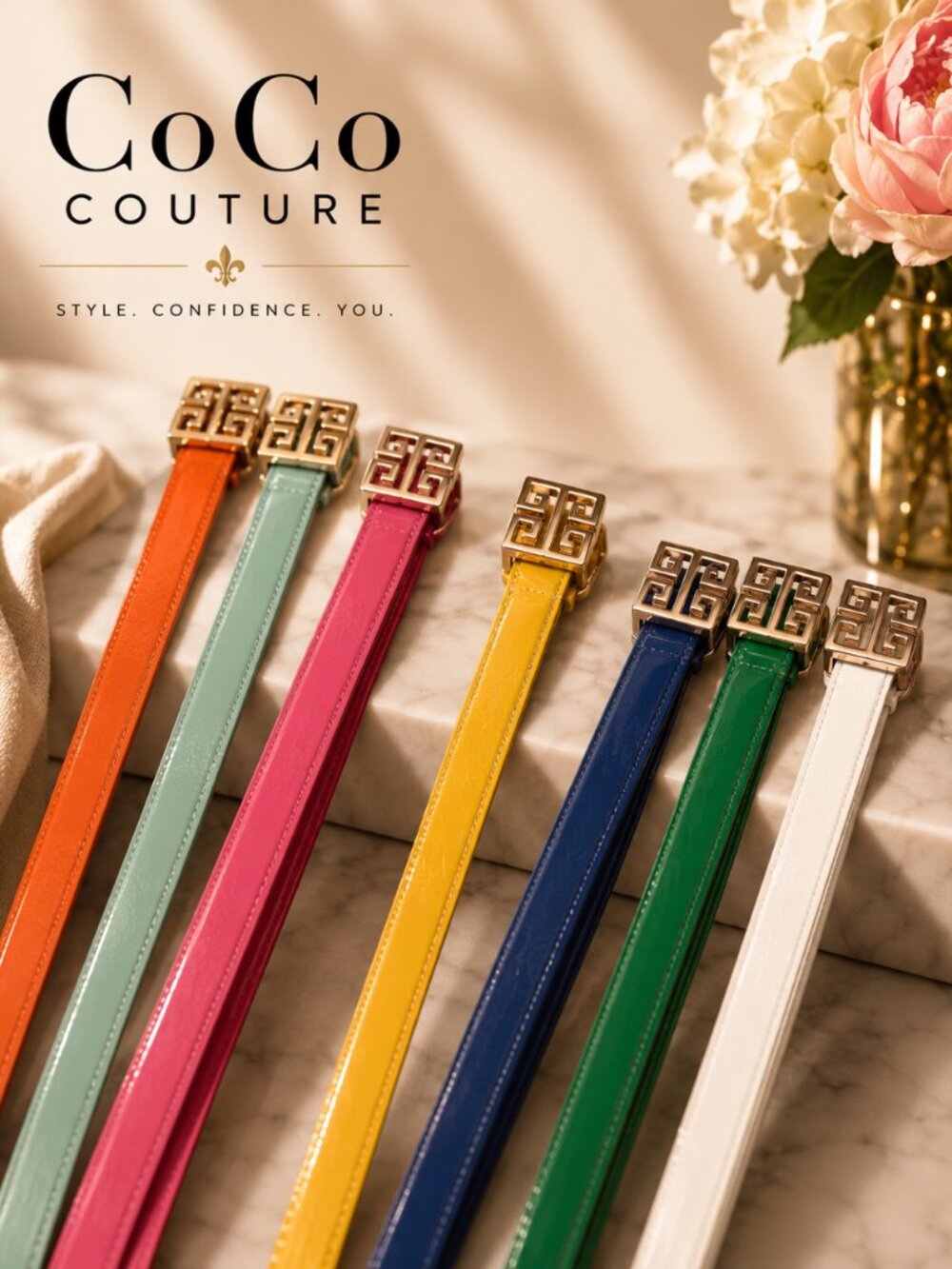YCHB39 Your choice of colors of "tory" belt